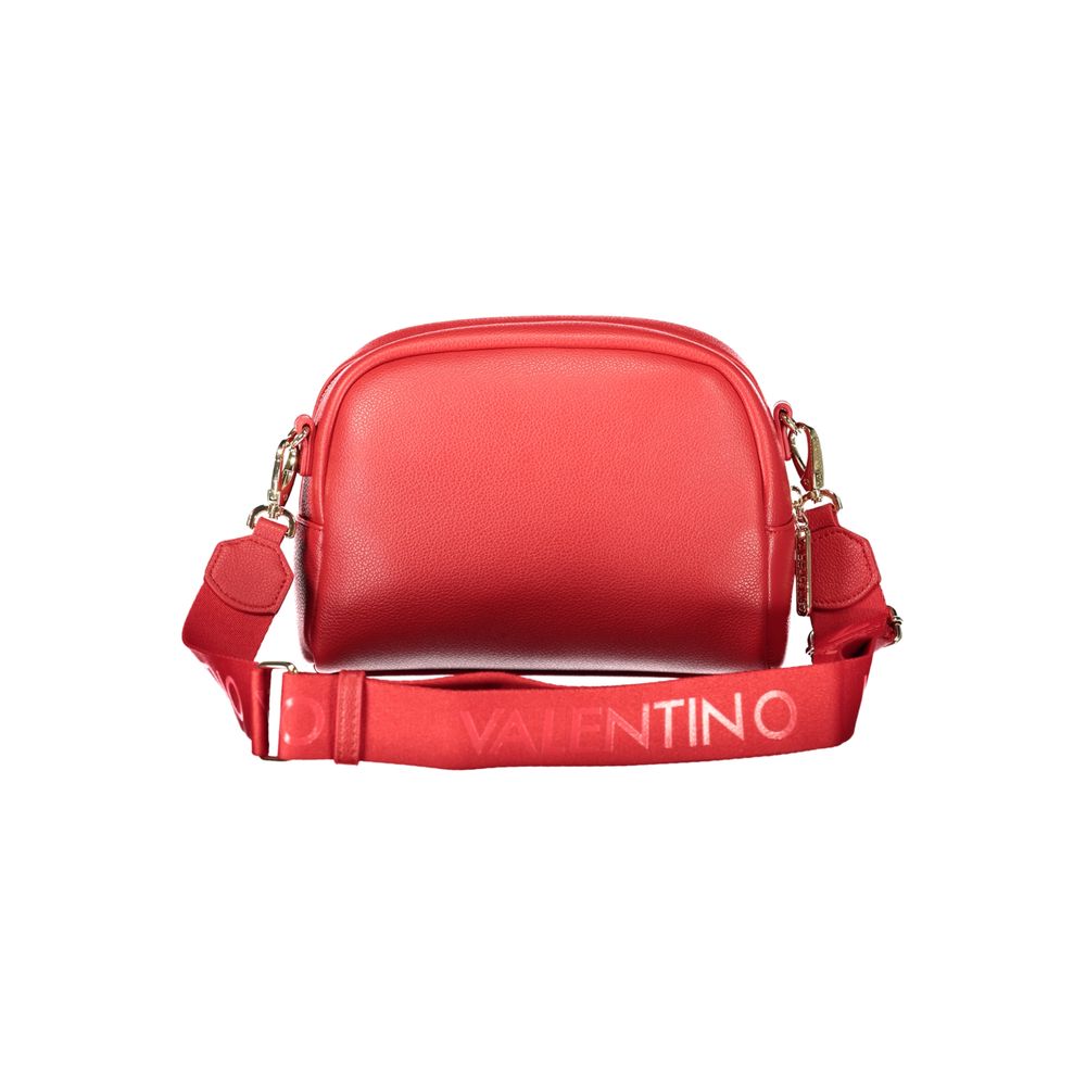 Mario Valentino - Rosso Polyurethane Women’s Bag with Adjustable Shoulder Strap