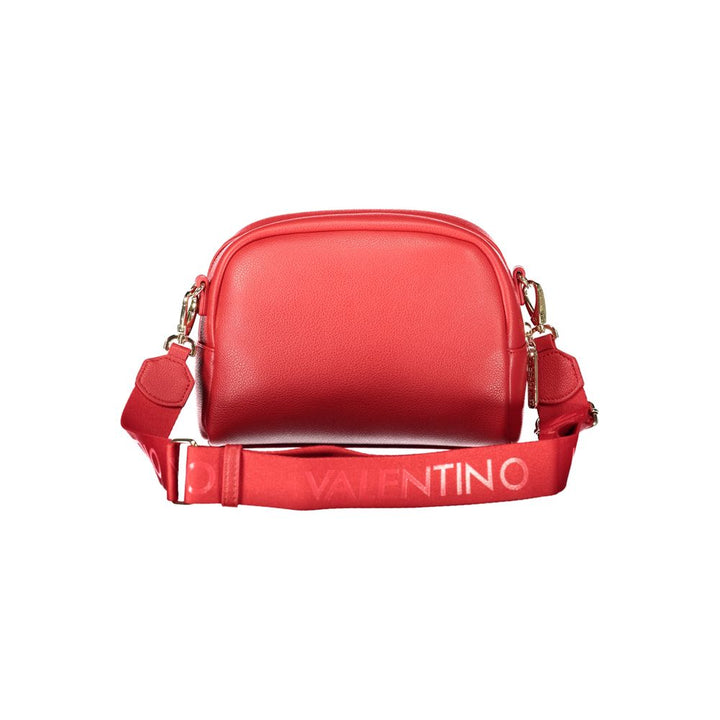 Mario Valentino - Rosso Polyurethane Women’s Bag with Adjustable Shoulder Strap