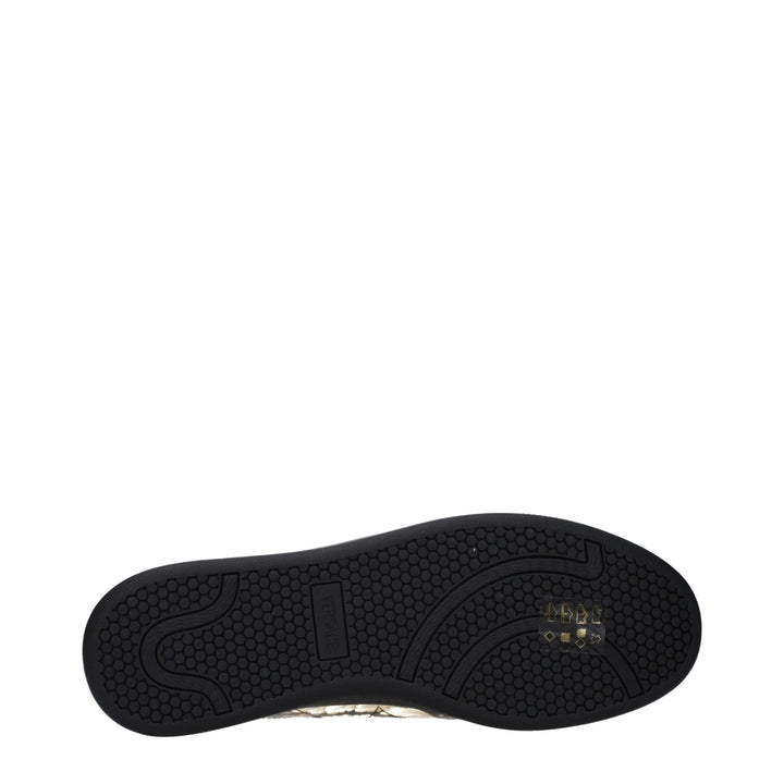 Versace Black Leather Chunky Sneakers