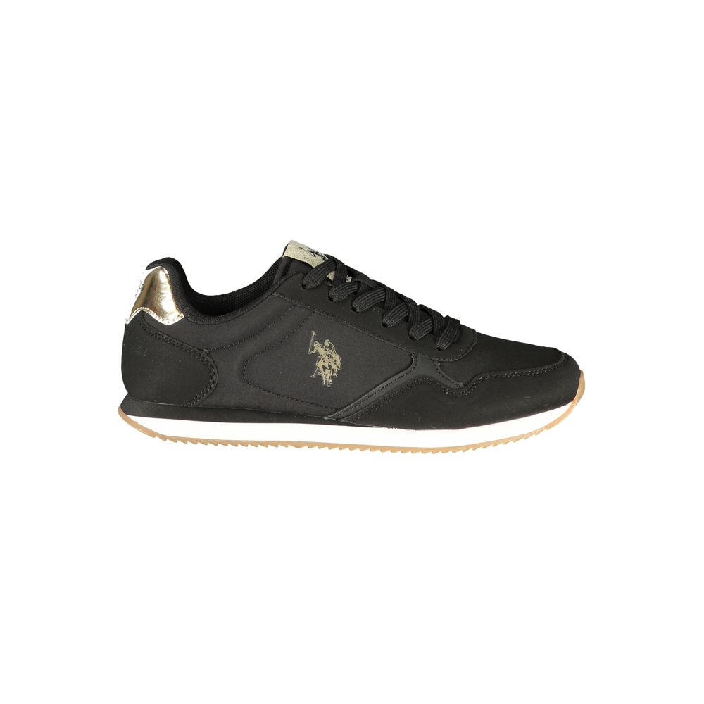 U.S. POLO ASSN. Black Polyurethane Women&