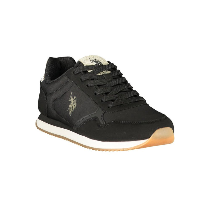 U.S. POLO ASSN. Black Polyurethane Women&