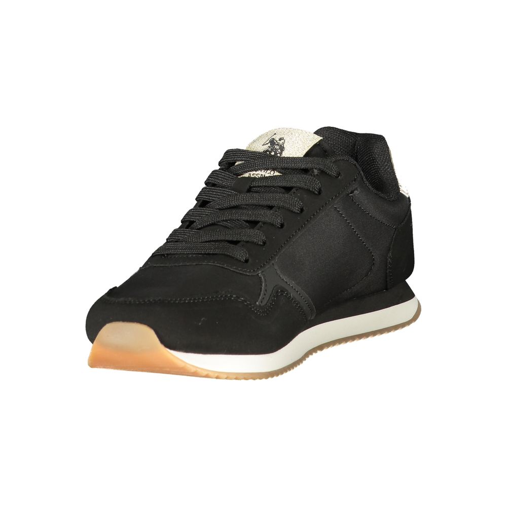 U.S. POLO ASSN. Black Polyurethane Women&