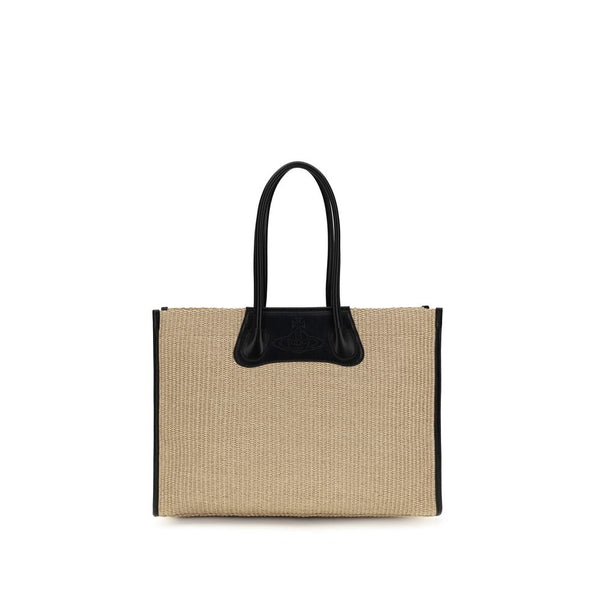 Vivienne Westwood - Beige Raffia Shoulder Bag