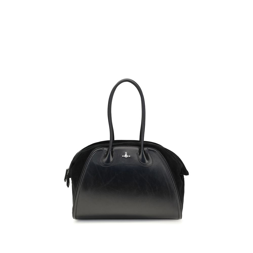 Vivienne Westwood - Black Calf Leather Bos Taurus Shoulder Bag