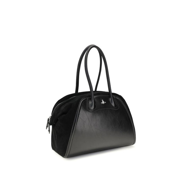 Vivienne Westwood - Black Calf Leather Bos Taurus Shoulder Bag