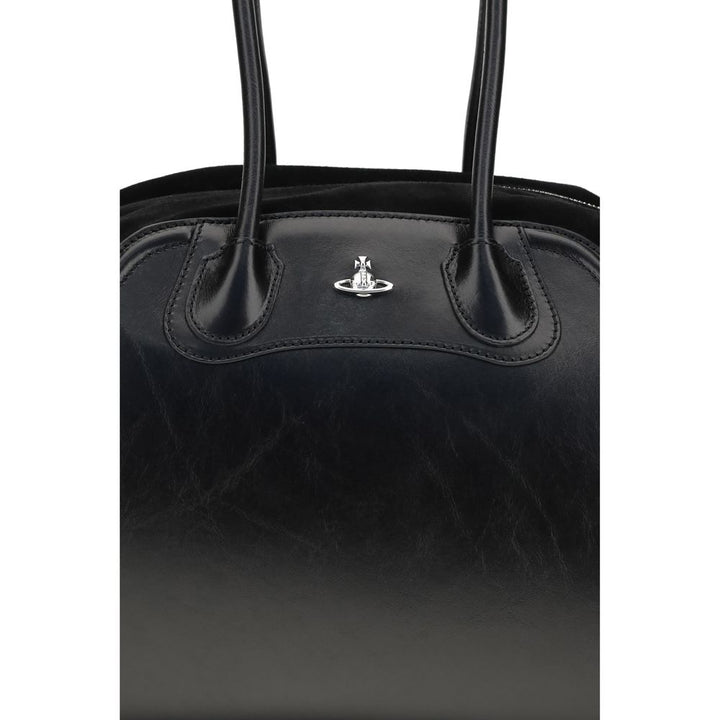 Vivienne Westwood - Black Calf Leather Bos Taurus Shoulder Bag