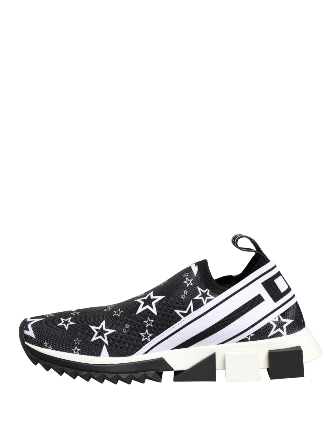 Dolce &amp; Gabbana Black Stars Logo SORRENTO Sneakers Shoes