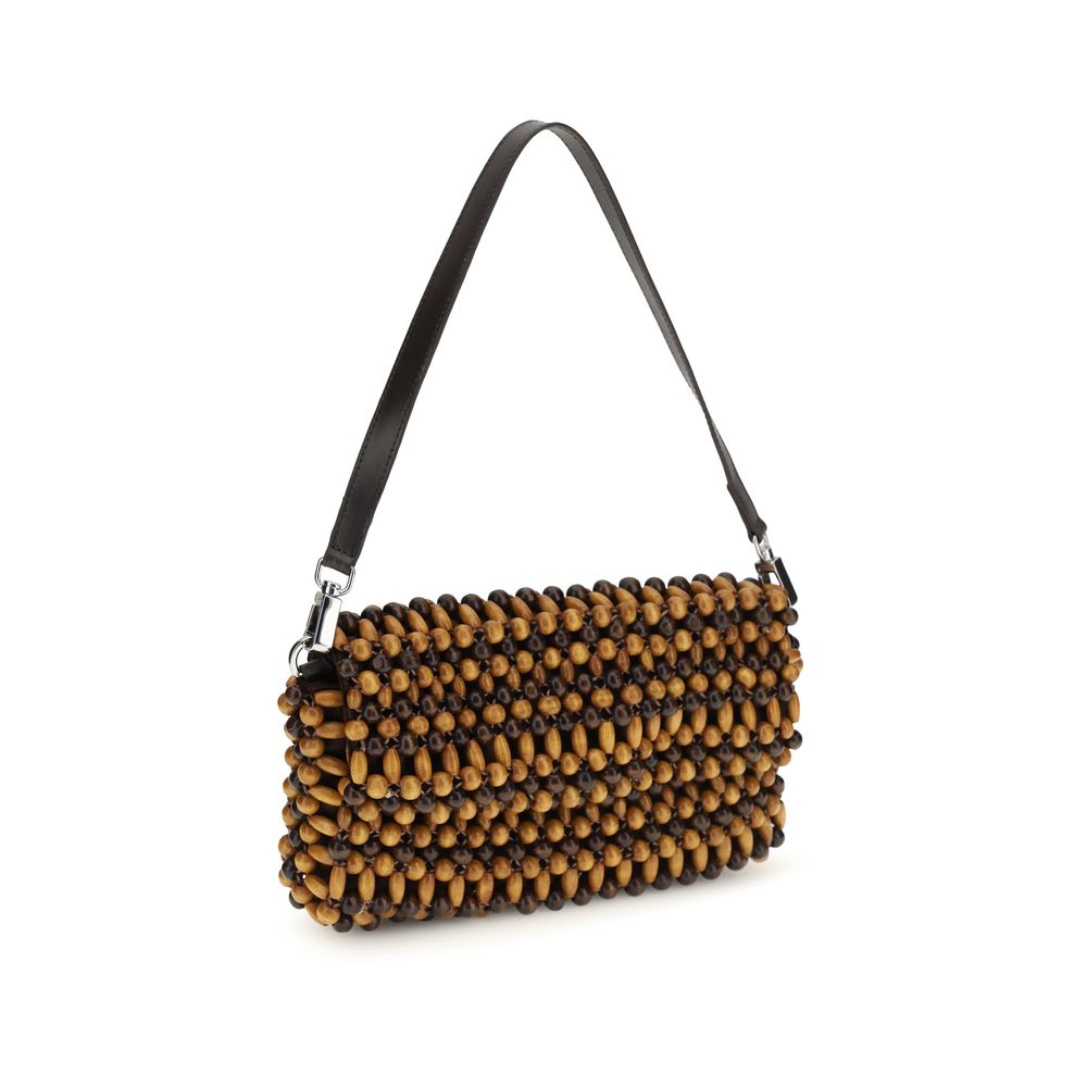 Staud - Brown Wood Shoulder Bag