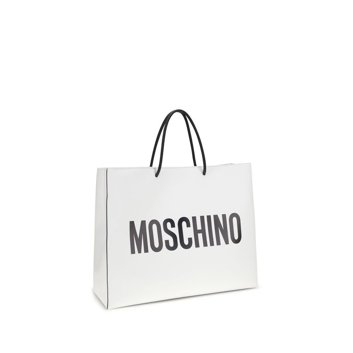 Moschino - White Calf Leather Bos Taurus Handbag