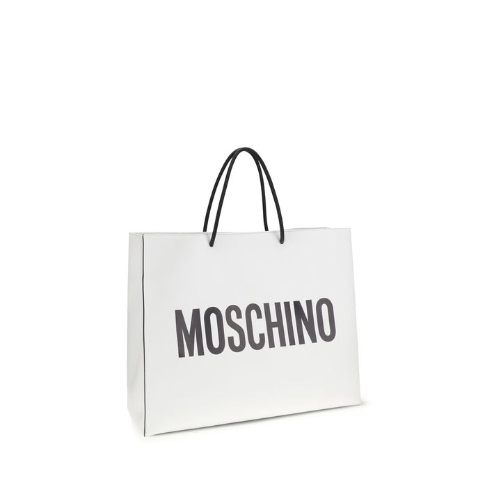 Moschino - White Calf Leather Bos Taurus Handbag