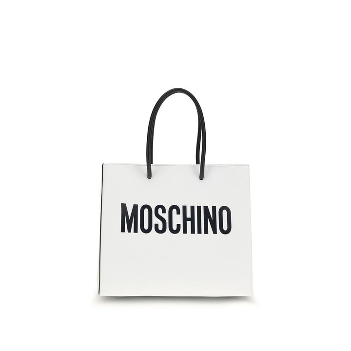 Moschino - White Calf Leather Bos Taurus Handbag