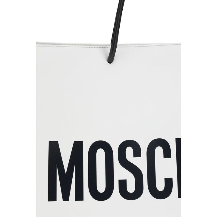Moschino - White Calf Leather Bos Taurus Handbag