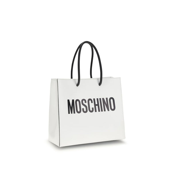 Moschino - White Calf Leather Bos Taurus Handbag