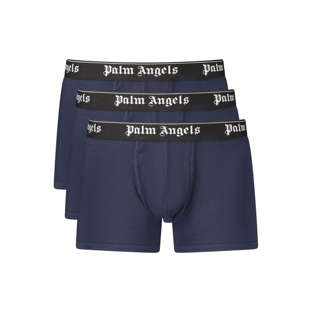 Palm Angels Blue Cotton Men&