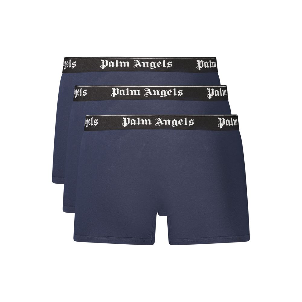 Palm Angels Blue Cotton Men&