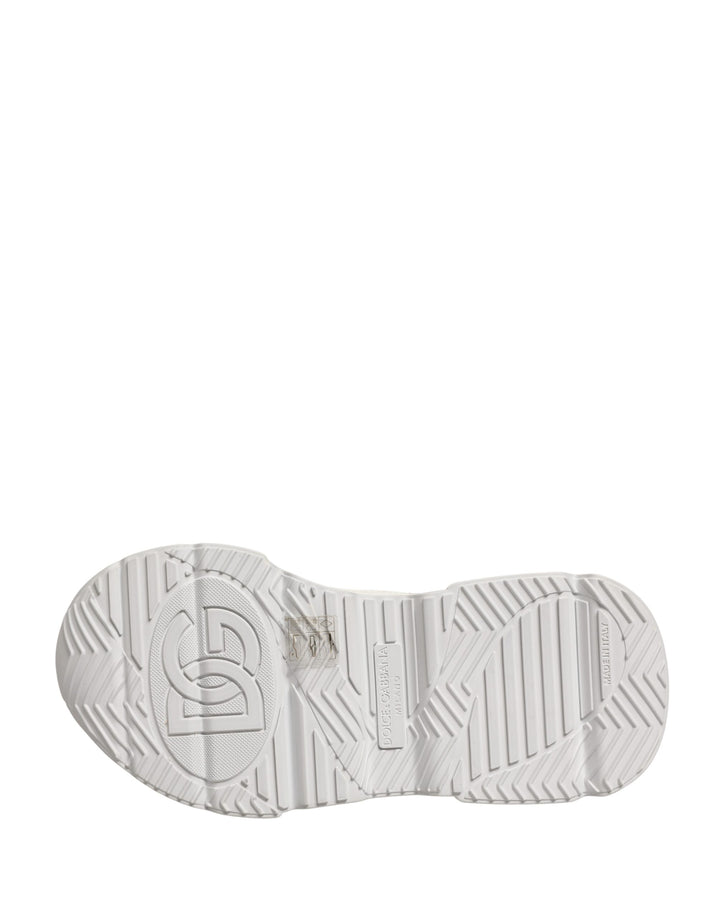 Dolce &amp; Gabbana White Leather Daymaster Low Top Sneakers Shoes