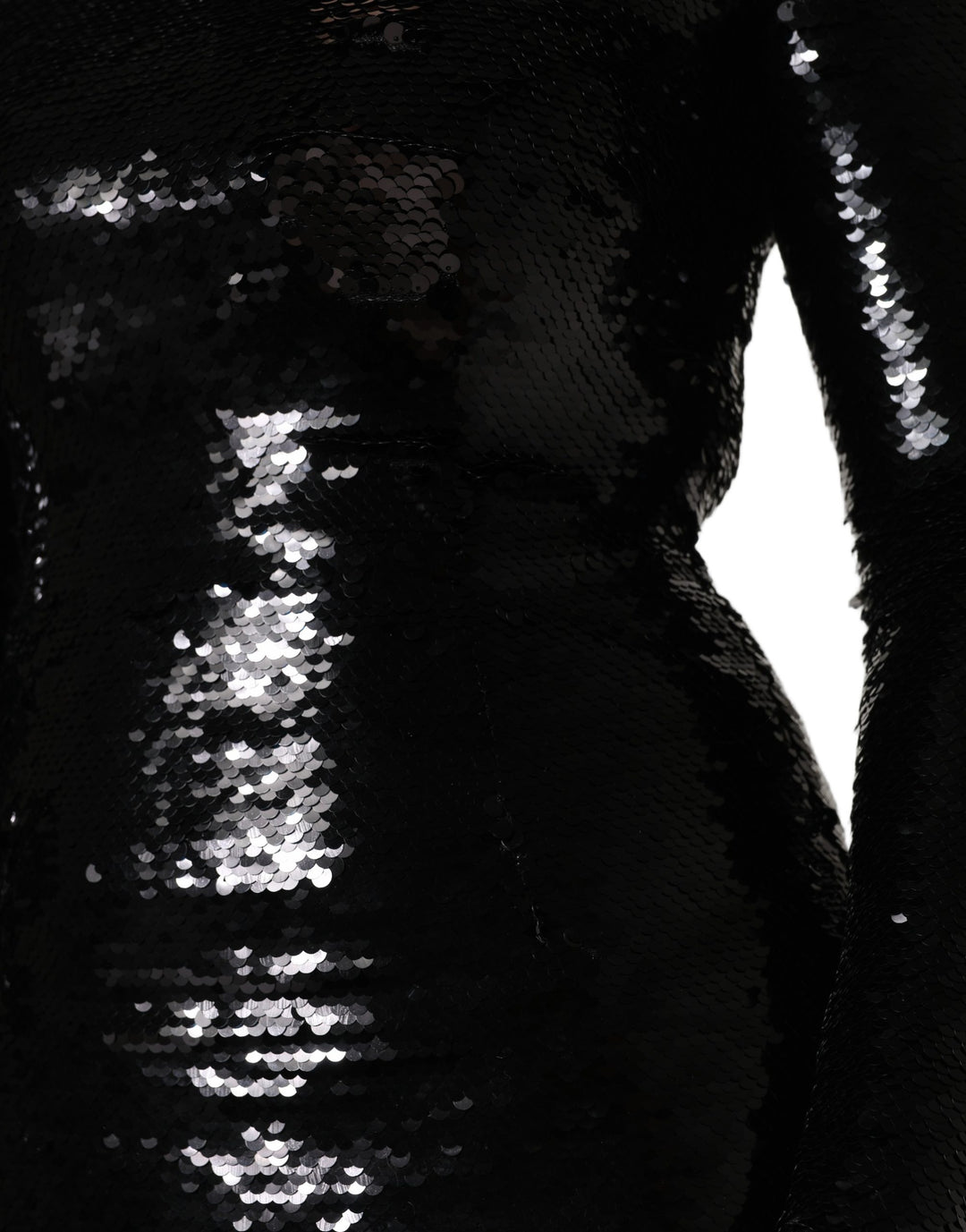 Dolce &amp; Gabbana Black Bodycon Mermaid Sequinned Gown Dress