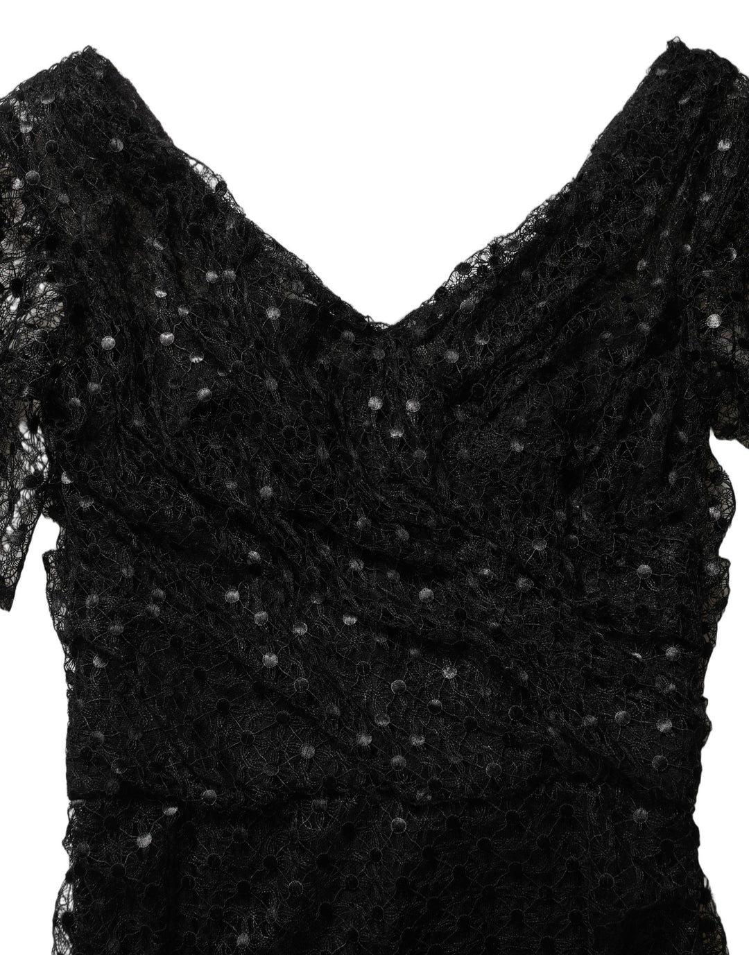Dolce &amp; Gabbana Black Sequinned Mermaid Evening Gown Dress