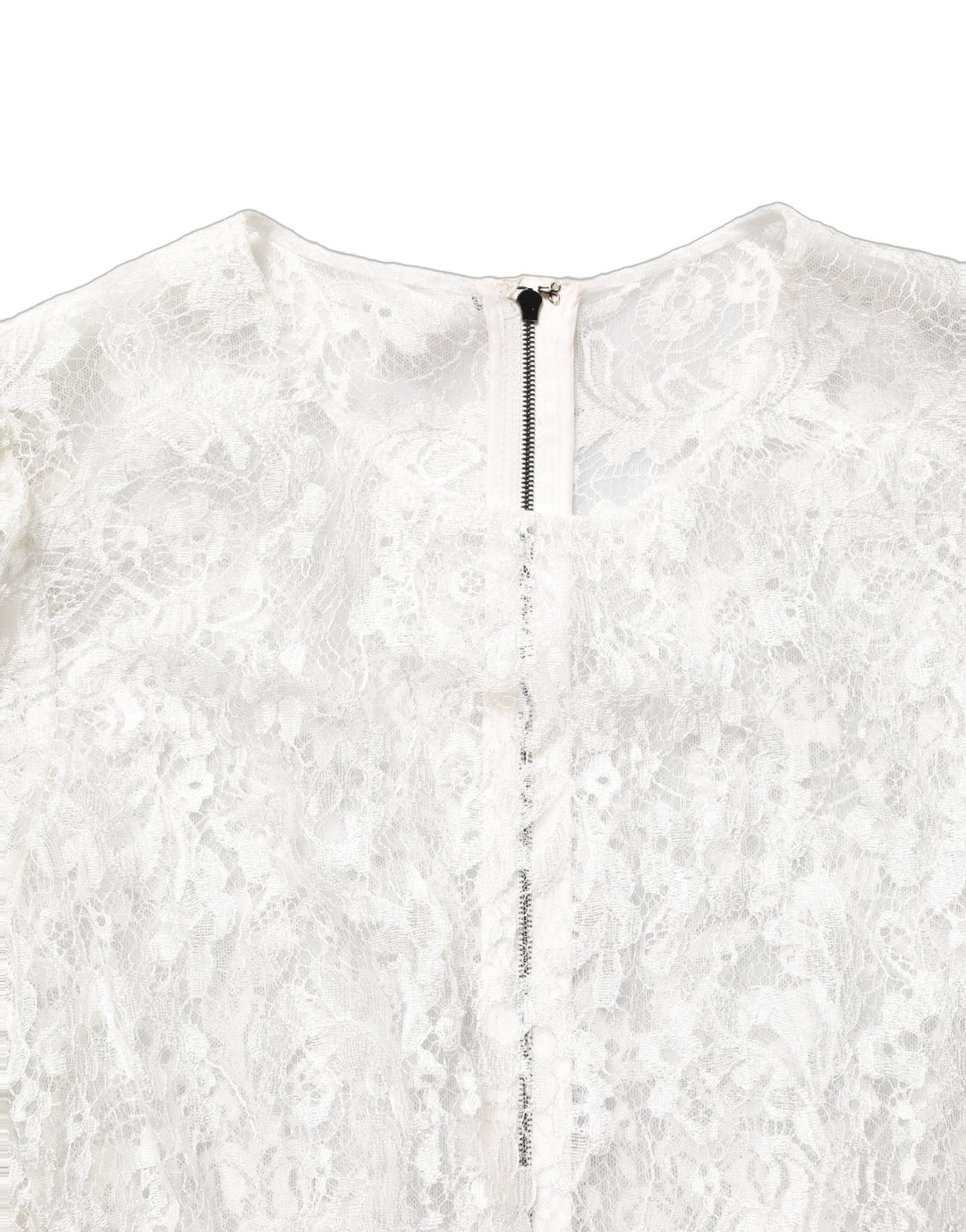 Dolce &amp; Gabbana White Lace Top Embellished Black Skirt Dress