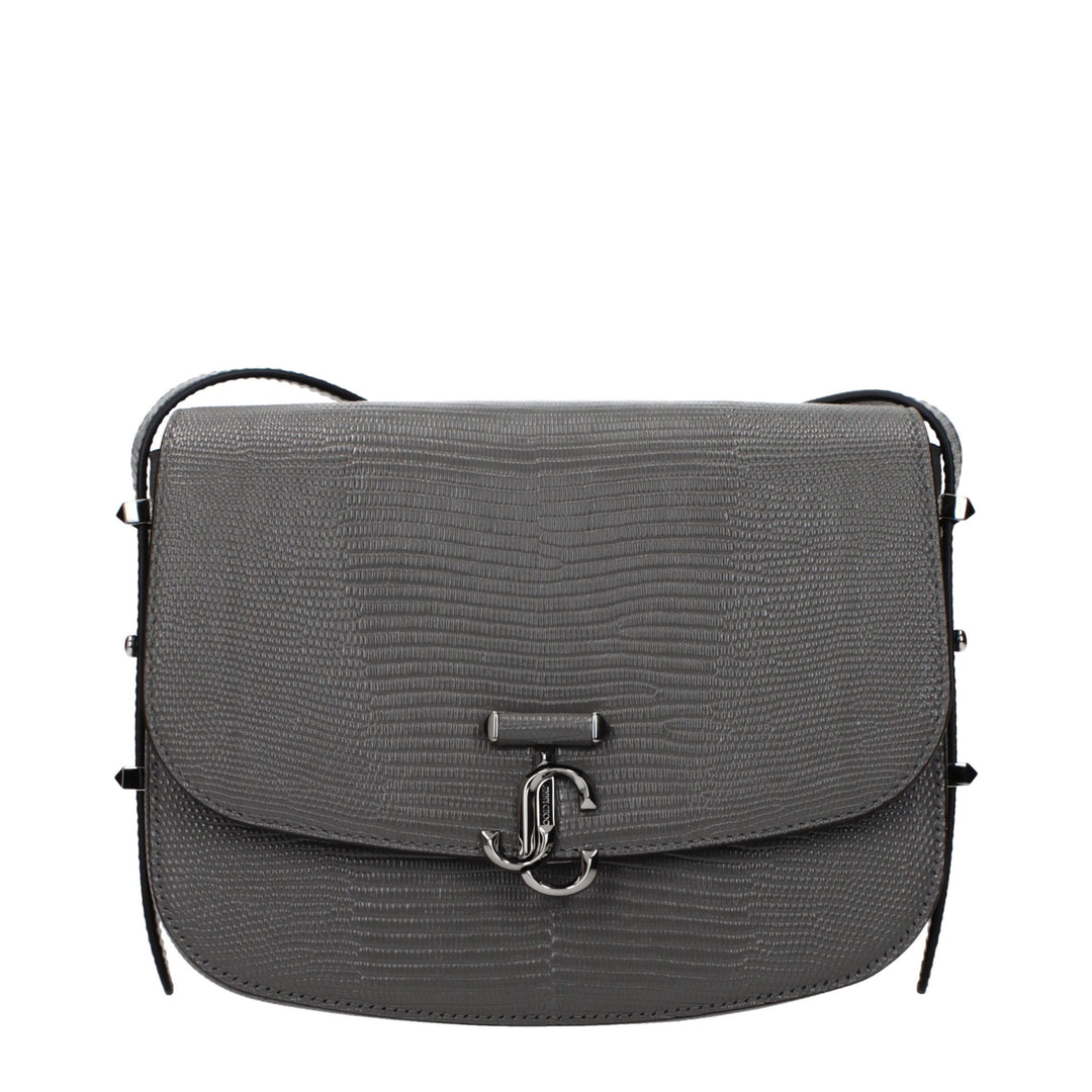 Jimmy Choo - Gray Leather Crossbody Bag