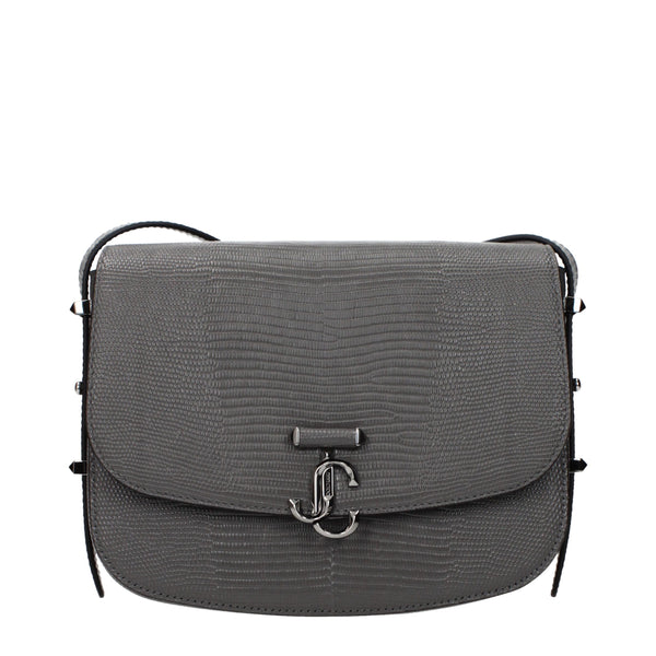 Jimmy Choo - Gray Leather Crossbody Bag