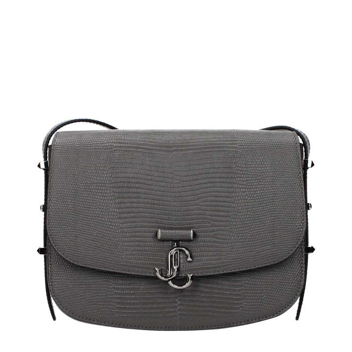 Jimmy Choo - Gray Leather Crossbody Bag