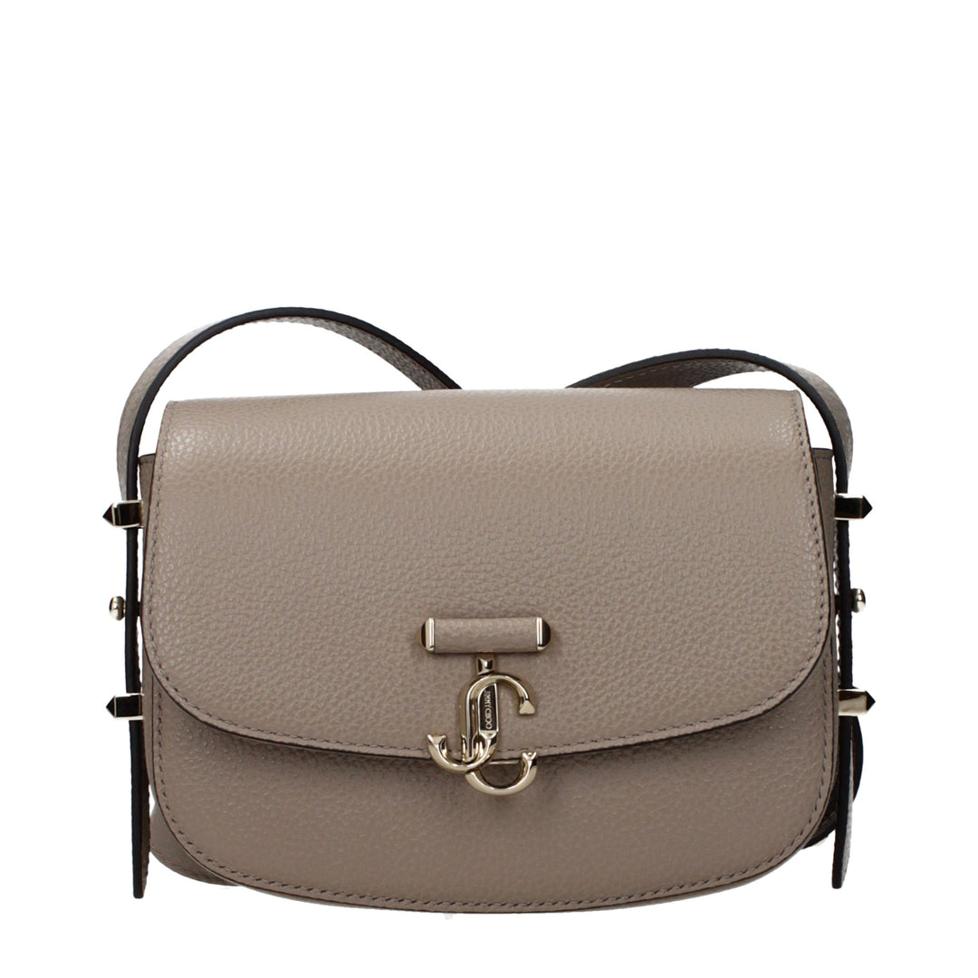 Jimmy Choo - Gray Leather Crossbody Bag