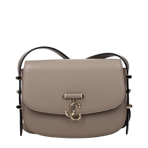 Jimmy Choo - Gray Leather Crossbody Bag