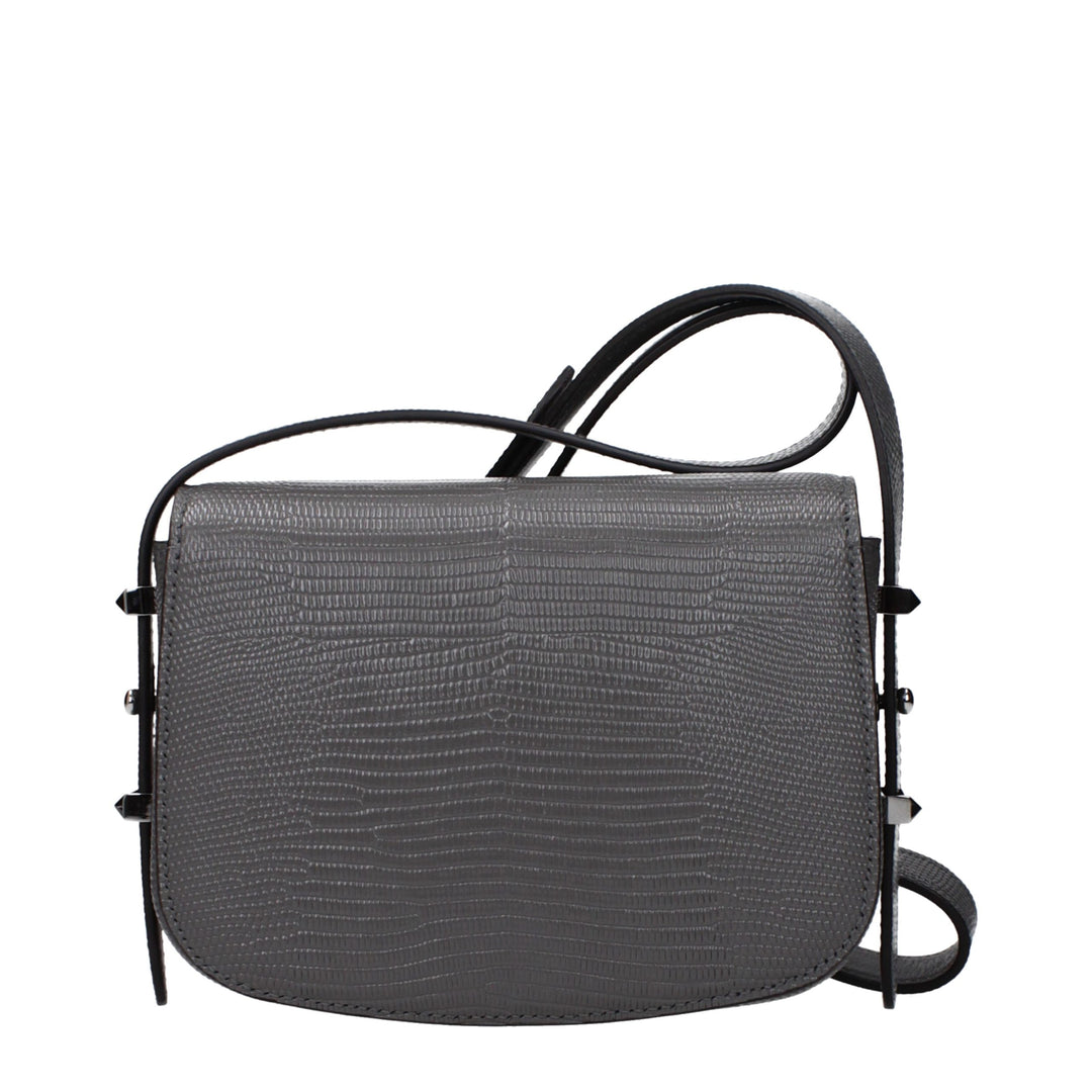 Jimmy Choo - Gray Leather Shoulder Bag