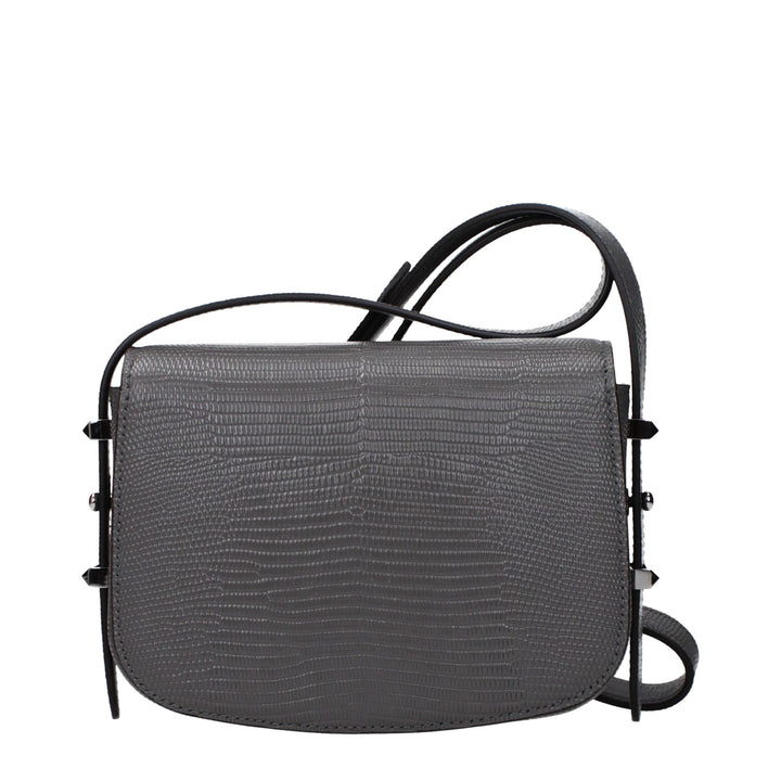 Jimmy Choo - Gray Leather Shoulder Bag