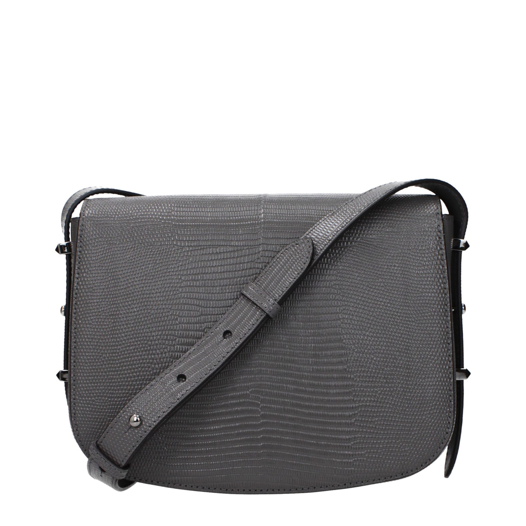 Jimmy Choo - Gray Leather Crossbody Bag