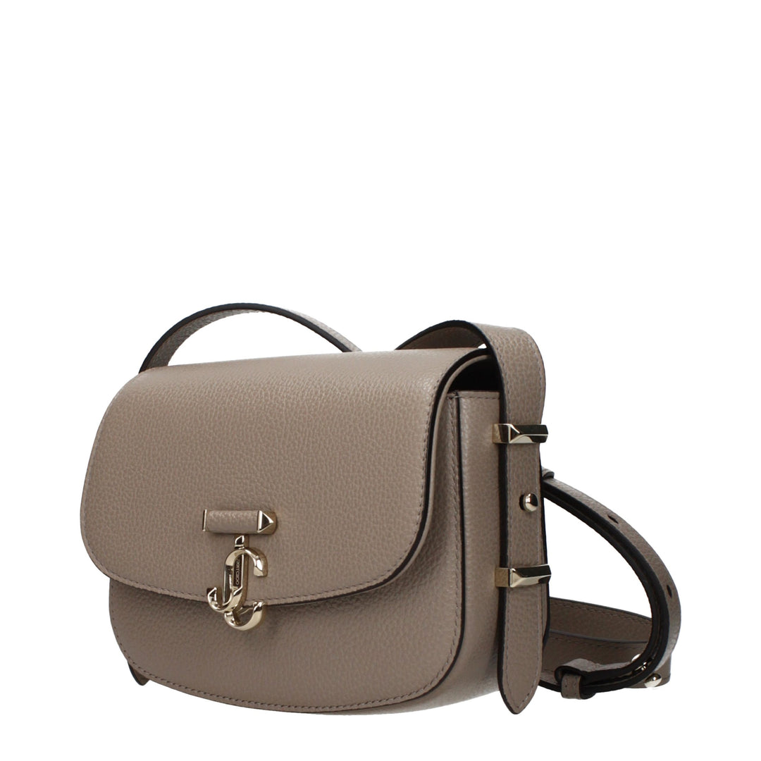 Jimmy Choo - Gray Leather Crossbody Bag