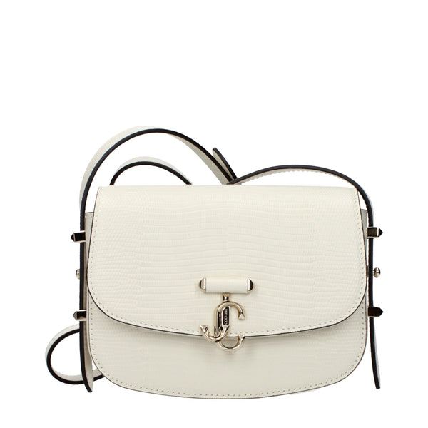 Jimmy Choo - White Leather Shoulder Bag