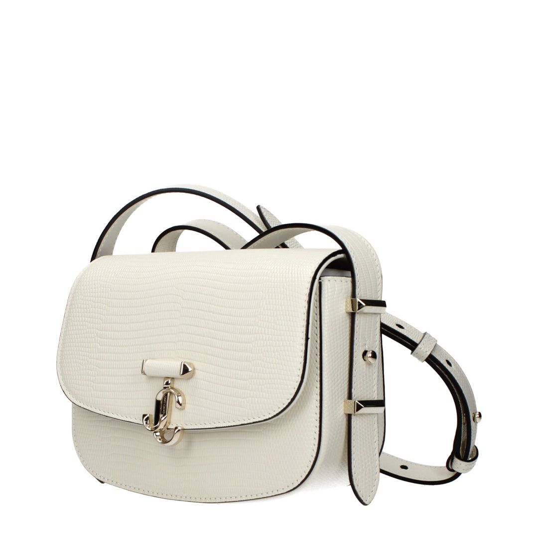 Jimmy Choo - White Leather Shoulder Bag