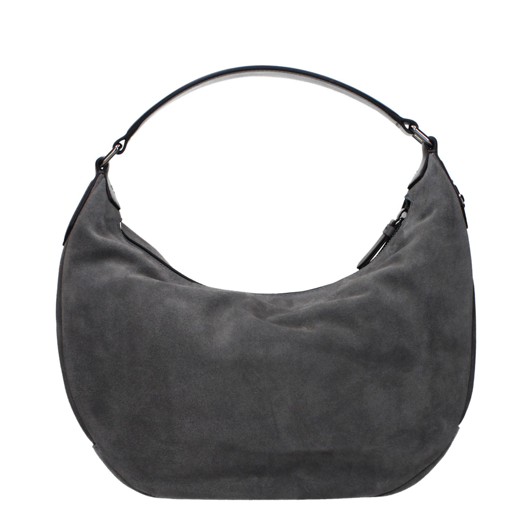 Jimmy Choo - Gray Leather Shoulder Bag
