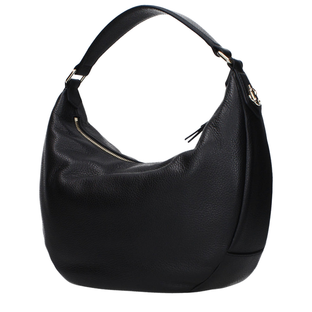 Jimmy Choo - Black Leather Shoulder Bag