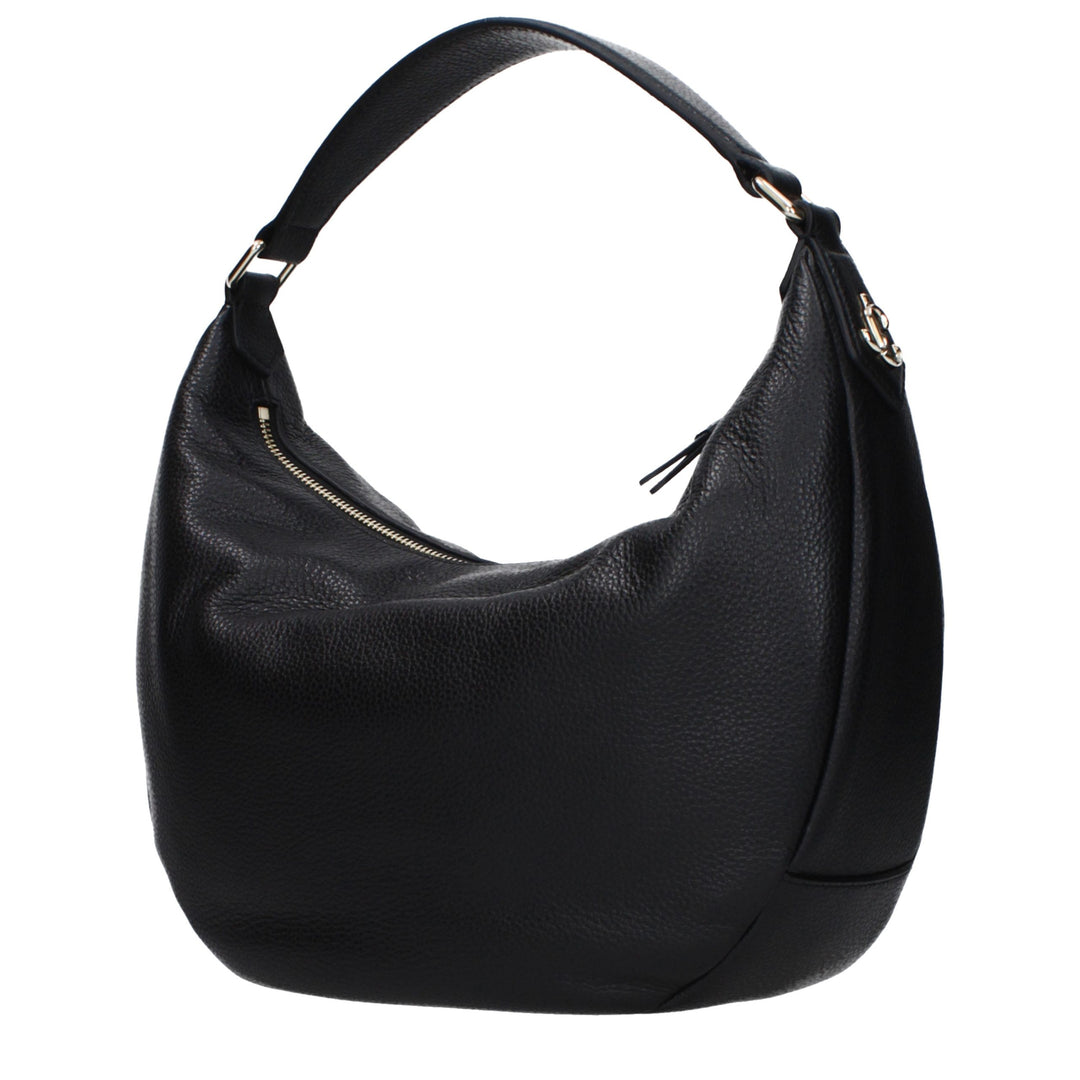 Jimmy Choo - Black Leather Shoulder Bag