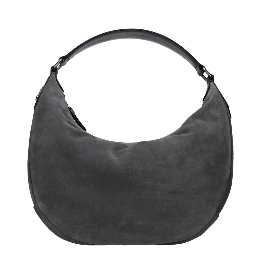 Jimmy Choo - Gray Leather Shoulder Bag