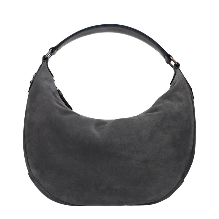 Jimmy Choo - Gray Leather Shoulder Bag