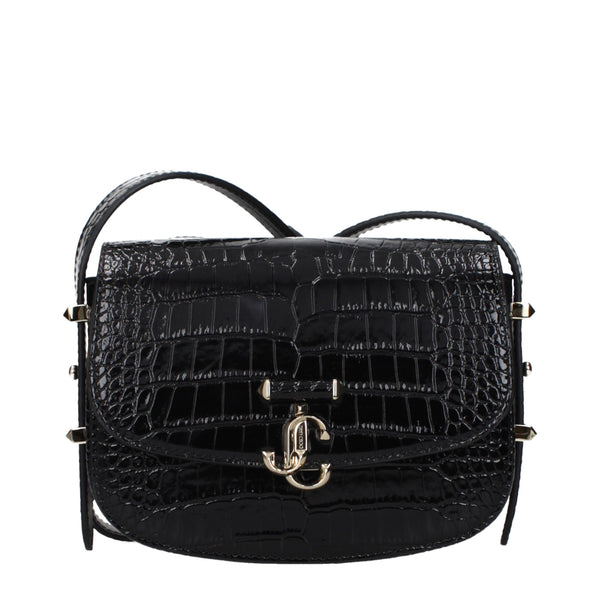 Jimmy Choo - Black Leather Crossbody Bag