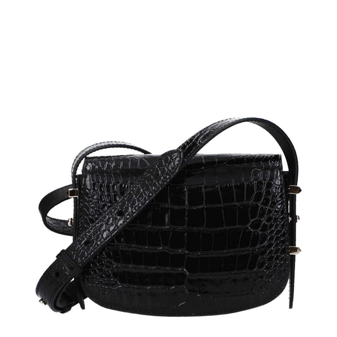 Jimmy Choo - Black Leather Crossbody Bag