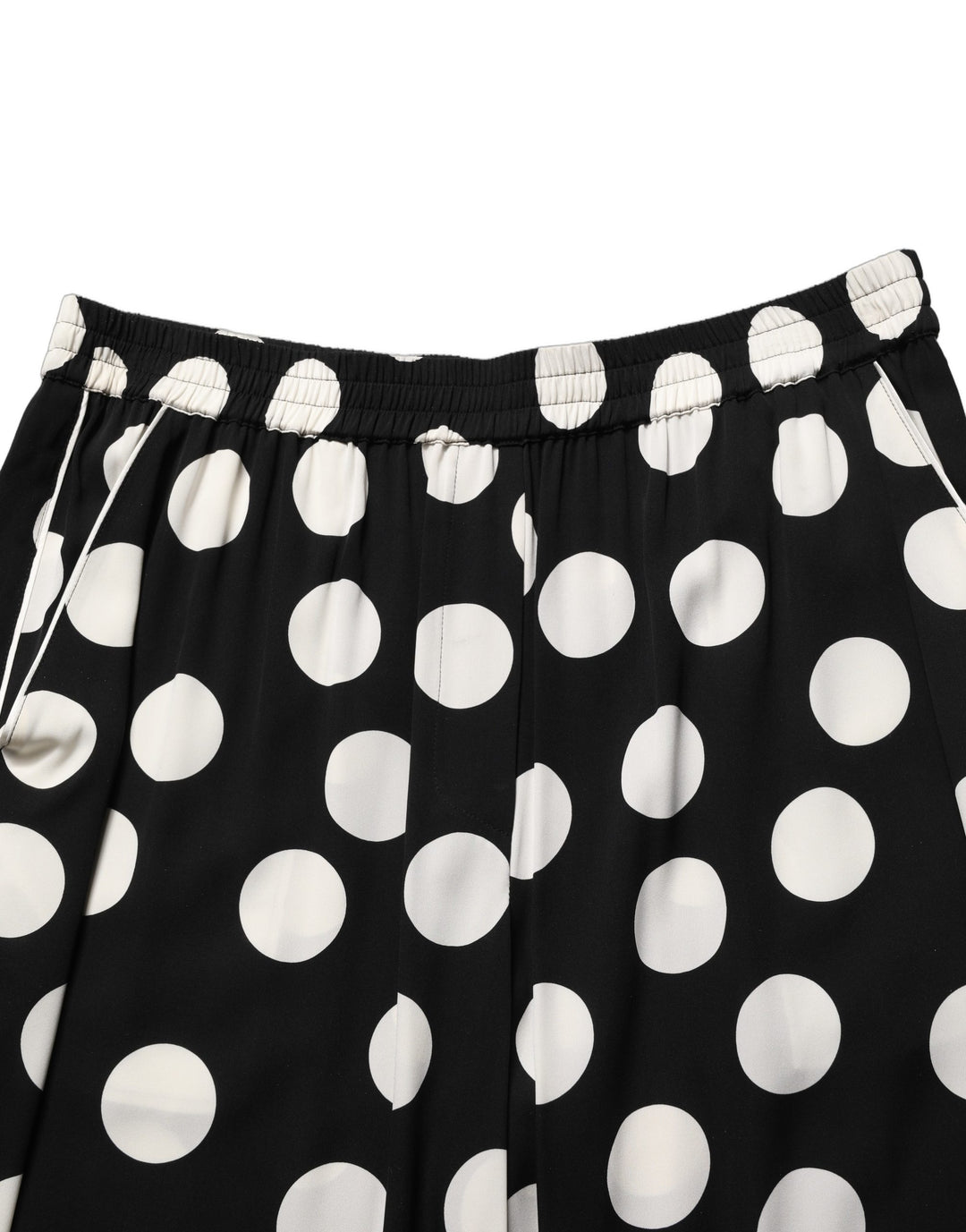 Dolce &amp; Gabbana Black White Polka Dot Pajama 2 Piece Set Sleepwear
