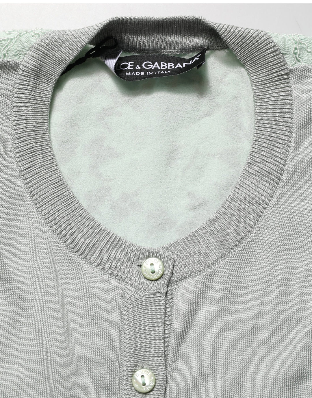 Dolce &amp; Gabbana Green ButtonDown LongSleeve Cardigan Sweater