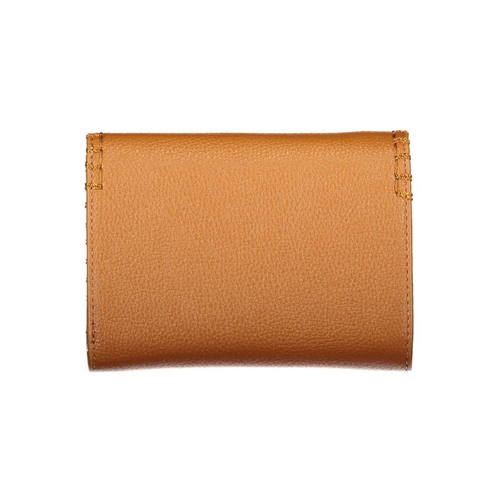 Mario Valentino Brown Polyurethane Womens Wallet