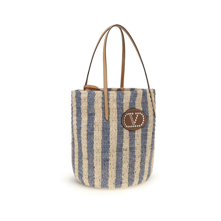 Valentino Garavani - Multicolor Raffia Backet Bag