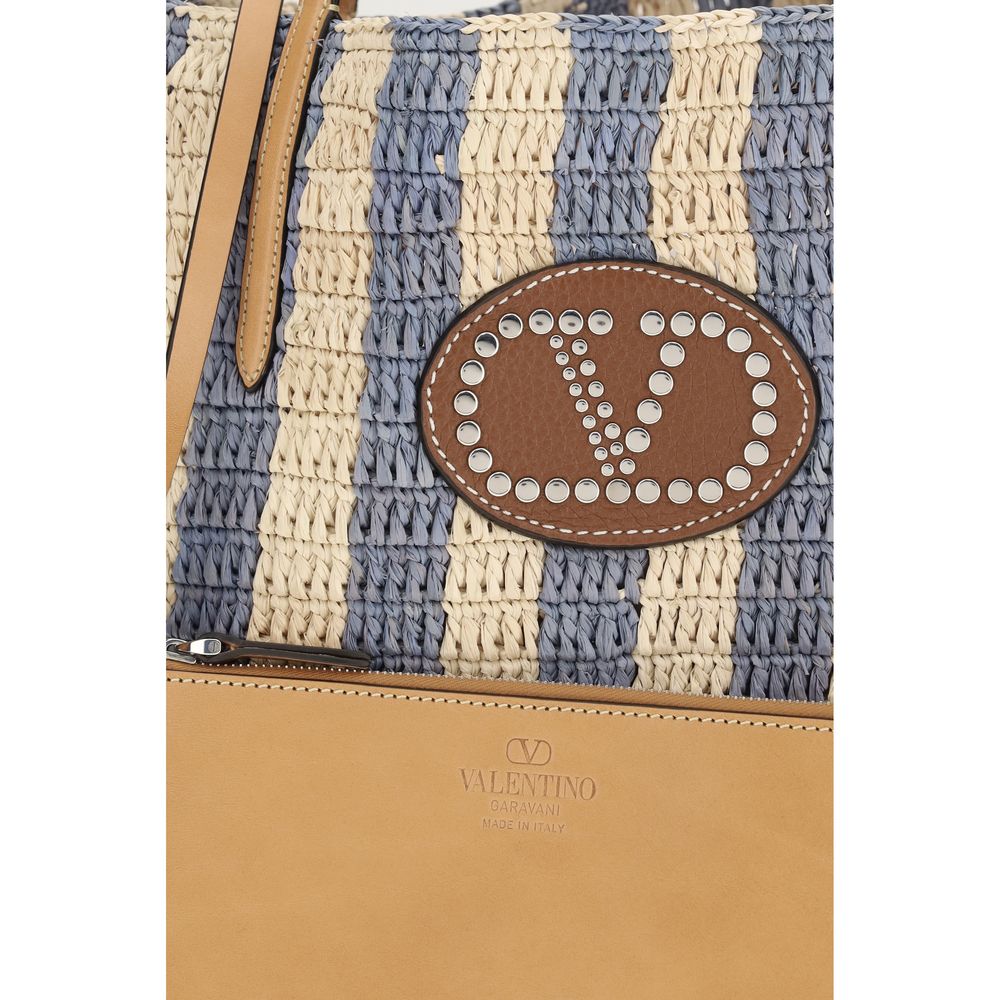 Valentino Garavani - Multicolor Raffia Backet Bag