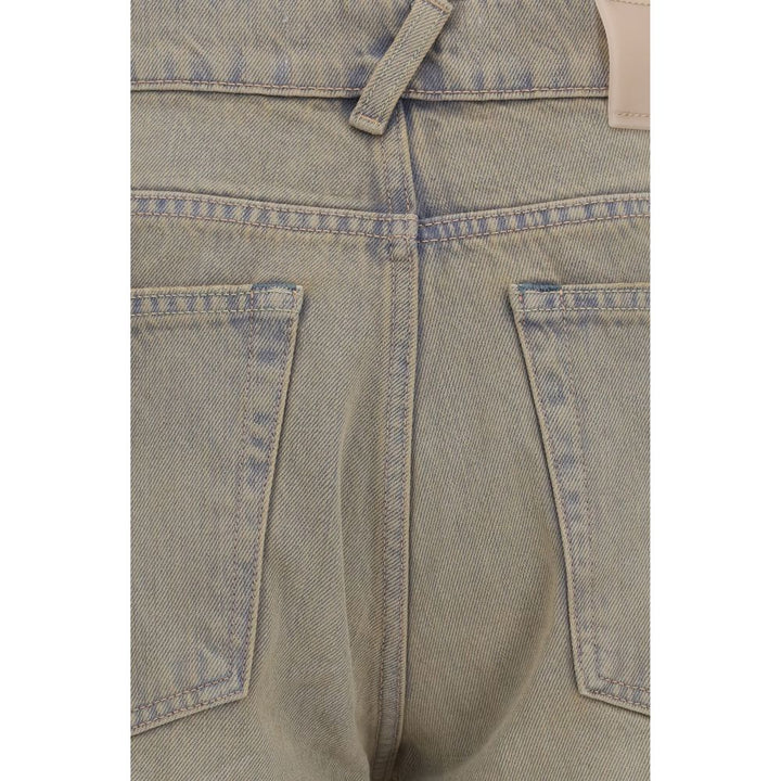 Our Legacy Bicolor Cotton Bootcut Jeans