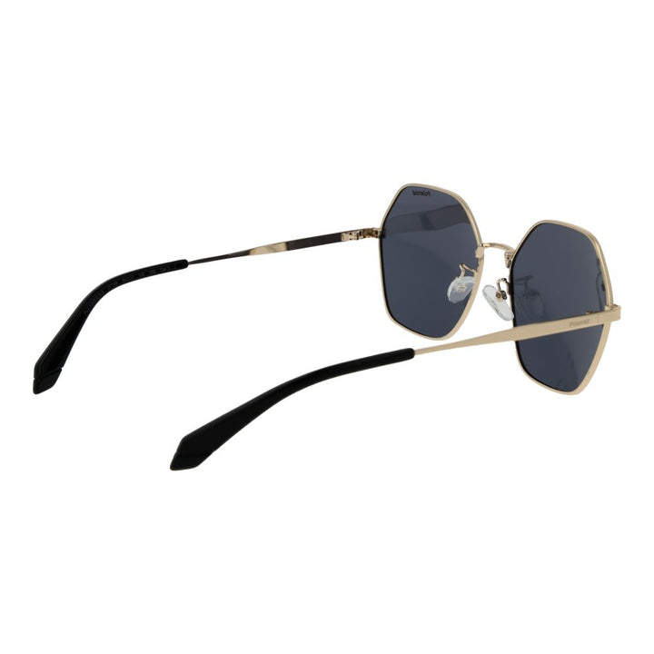 Polaroid Gold Metal Sunglasses