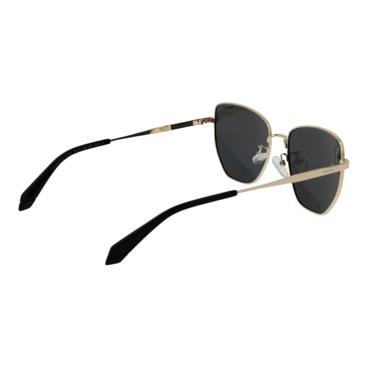 Polaroid Gold Metal Sunglasses