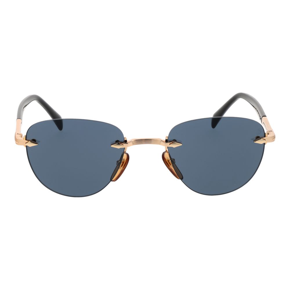 David Beckham Rose Gold Metal Sunglasses